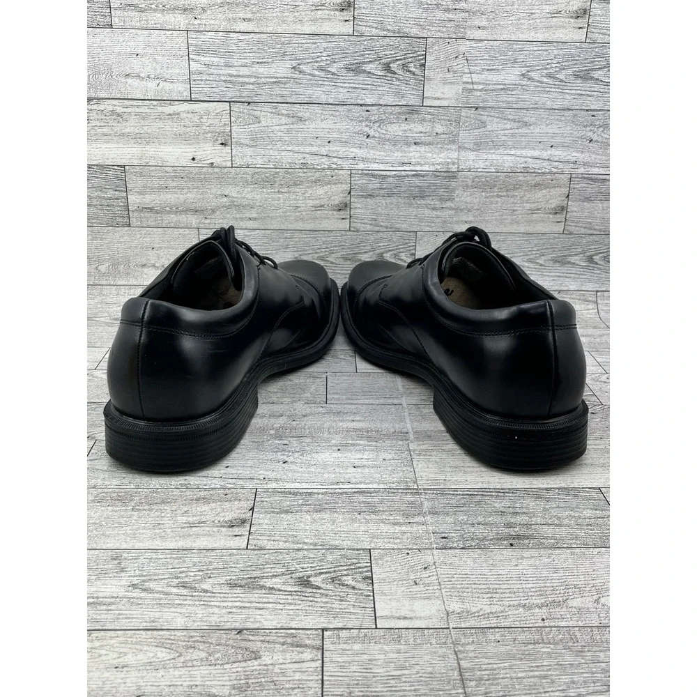 Rockport Men Black Leather Waterproof Cap Toe Oxford‎ Dress Shoes Lace Up Sz 10M